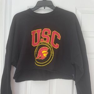 USC Spirit Jersey Cropped College Sweatshirt!